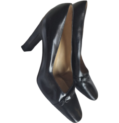 Escarpins noirs en cuir
